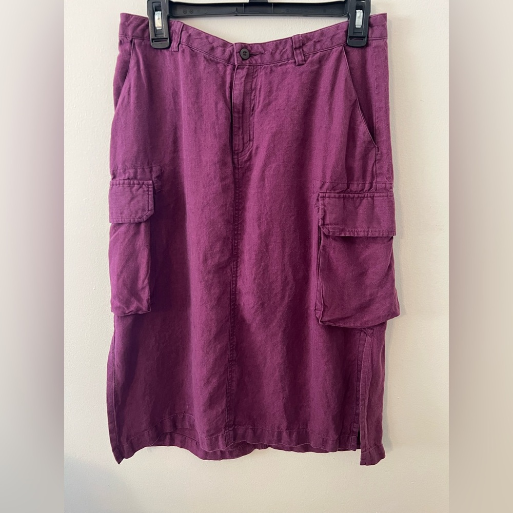 24hr SALE🔥 Patagonia Women's 100% Hemp Plum Midi Skirt